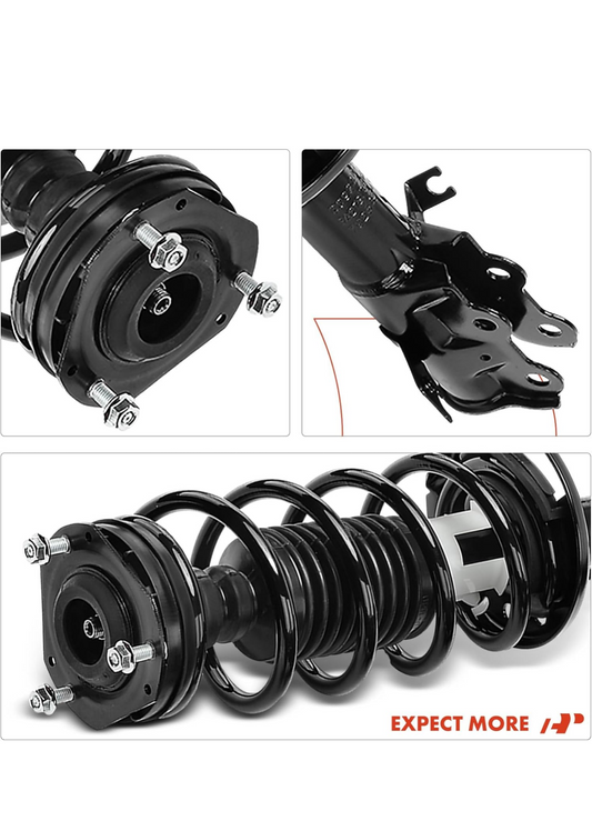 A-Premium Front Pair (2) Complete Strut & Coil Spring Assembly Compatible with Ford Fiesta 2014 2015 2016 2017 2018, Driver and Passenger Side