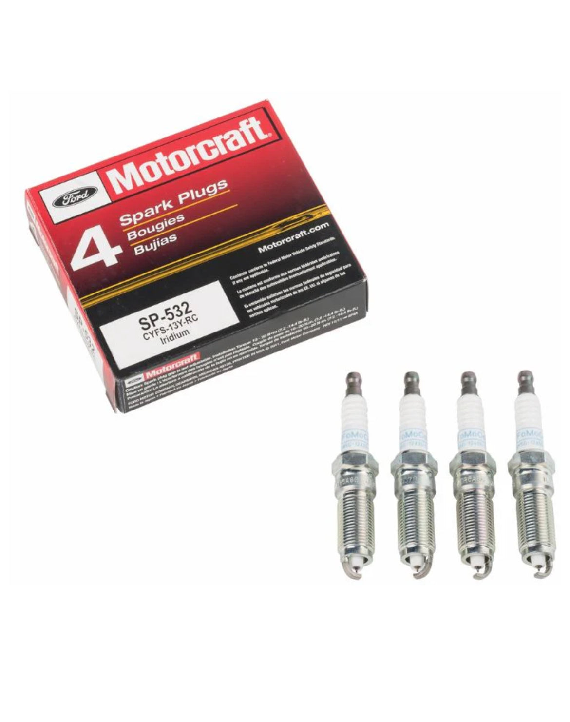 Motorcraft Spark Plug Set : SP-532 Fiesta ST 2014-2019