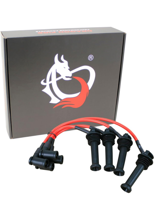 AIP Electronics Dragon FIRE Performance Street Series Direct Fit 8mm Low Ohm Spark Plug Wire Set Compatible with 2011-2019 Ford Fiesta 1.6L I4 Replaces BE8Z-12259-B WR6126 OEM Fit PWJ269