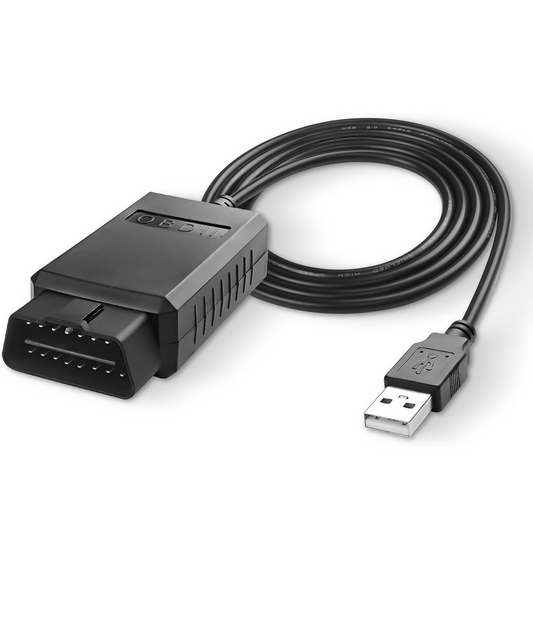 XMSJSIY USB OBD2 Scanner Adapter with MS-CAN/HS-CAN Switch  - 1.5M/4.9FT