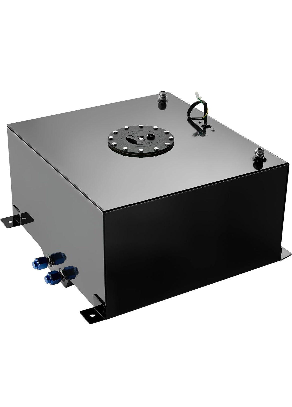 EVIL ENERGY 15 Gallon Fuel Cell Gas Tank Aluminum with Level Sender Black Street Drift